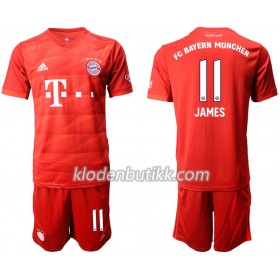 FC Bayern München JAMES 11 Barn Hjemmedraktsett 2019-2020 Kortermet (+ Korte bukser)